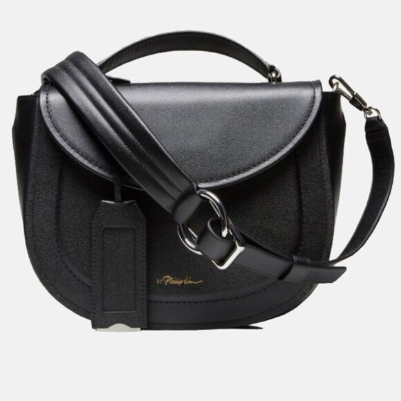 3.1 PHILLIP LIM Hudson textured-leather shoulder bag (BLACK) - Picture 4 of 10